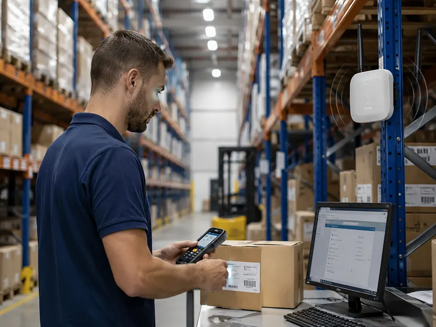 Raktári WiFi és címkézés stabilizálása